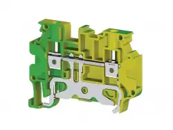 0.0.0.3.34270, Клеммник на DIN-рейку 4 мм.кв. с двумя перем. (земля); AVK 4RT  