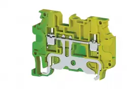 0.0.0.3.34280, Клеммник на DIN-рейку 2,5 мм.кв. с двумя перем. (земля); AVK 2,5RT  