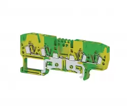 0.0.0.3.36100, Клеммник пружинный  4-х выводной, 2,5 мм.кв. (земля);  YBK 2,5 CT 