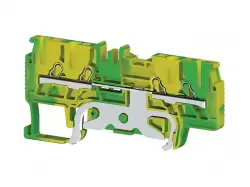 0.0.0.3.36450, Клеммник пруж. быстрозажимной (Push in), 4-хвыводной, 1,5 мм.кв., (земля); PYK1,5MCT