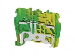 0.0.0.3.36500, Клеммник пружинный быстрозажимной (Push in), 2,5 мм.кв., (земля); PYK2,5T