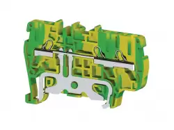 0.0.0.3.36550, Клеммник пруж. быстрозажимной (Push in), 3-хвыводной, 2,5 мм.кв., (земля); PYK2,5ET