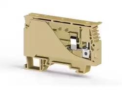 0.0.0.3.51120, Клеммник с держ. предохр. (6.35x31,75) на DIN-рейку, 6 мм.кв. (бежевый); ASK 4S