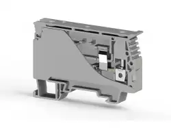 0.0.0.3.51129, Клеммник с держ. предохр. (6.35x31,75) на DIN-рейку, 6 мм.кв. (серый); ASK 4S