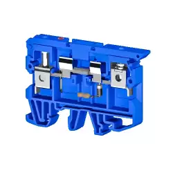 0.0.0.3.51221, Клеммник с держ. предохр. (5х20, 5х25) с индикацией 24VDC на DIN-рейку, 6 мм.кв. (синий);  ASK 2LD (24 VDC)