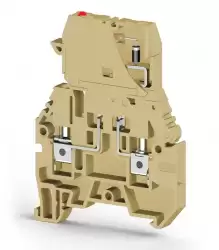 0.0.0.3.55210, Клеммник с держ. предохр. (5х20, 5х25), откид.картридж, с индикацией 24VAC, на DIN-рейку, 4 мм.кв., (бежевый); ASK 3MLD 24VAC 