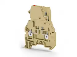 0.0.0.3.55220, Клеммник с держ. предохр. (5х20, 5х25), откид.картридж, с индикацией 24VDC, на DIN-рейку, 4 мм.кв., (бежевый); ASK 3MLD 24VDC 