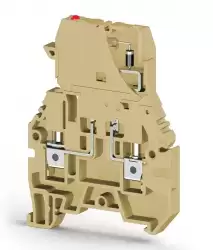 0.0.0.3.55310, Клеммник с держ. предохр. (5х20, 5х25), откид.картридж, с индикацией 48VAC, на DIN-рейку, 4 мм.кв., (бежевый); ASK 3MLD 48VAC 