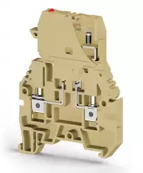 0.0.0.3.55320, Клеммник с держ. предохр. (5х20, 5х25), откид.картридж, с индикацией 48VDC, на DIN-рейку, 4 мм.кв., (бежевый); ASK 3MLD 48VDC 