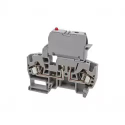 0.0.0.3.55730, Клеммник пружинный с держ. предохр. (5х20, 5х25), откид.картридж, с индикацией 48VAC, на DIN-рейку, 4 мм.кв., (бежевый); YBK SLD 48VAC 