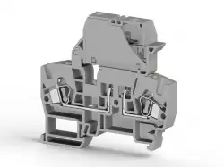 0.0.0.3.63209, Клеммник пружинный с размыкателем (откид.картридж),на DIN-рейку, 4 мм.кв., (серый); YBK IB