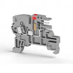 0.0.0.3.64030, Клеммник пружинный с разъёмом, с индикацией 24 VAC, на DIN-рейку, 2,5 мм.кв., (серый); PCY 2,5L