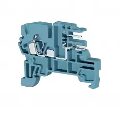 0.0.0.3.64080, Клеммник пружинный с разъёмом, на DIN-рейку, 2,5мм.кв., (синий); PCY 2,5N