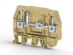 0.0.0.3.70501, Клеммник измерительный с 1-м тест.разъемом, 6мм.кв., (бежевый);  WGO1