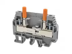 0.0.0.3.75602, Клеммник измерительный с 2-мя тест.разъемами, 6мм.кв., (бежевый); WGO3