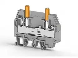 0.0.0.3.75693, Клеммник измерительный с 1-м тест.разъемом, 6мм.кв., (серый); WGO3