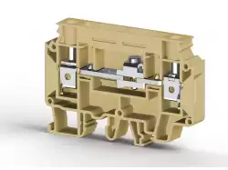 0.0.0.3.75800, Клеммник измерительный без тест. разъемов, 10мм.кв., (бежевый); WGO2N