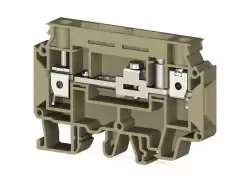 0.0.0.3.75801, Клеммник измерительный с 1-м тест. разъемом, 10мм.кв., (бежевый); WGO2N