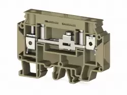 0.0.0.3.75804, Клеммник измерительный с 2-мя тест. разъемами, 10мм.кв., (бежевый); WGO2N
