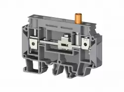 0.0.0.3.75893, Клеммник измерительный с 1-м тест. разъемом, 10мм.кв., (серый); WGO2N