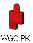0.0.0.4.23194, Заглушка к клемме измирительная (красная); WGO 4 PK