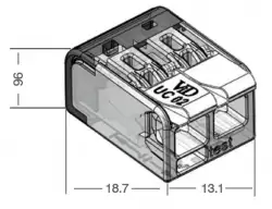 0.0.0.4.25420, Клемма монтажная UC02; 2 полюса