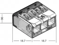 0.0.0.4.25430, Клемма монтажная UC03; 3 полюса