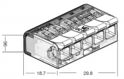0.0.0.4.25450, Клемма монтажная UC05; 5 полюсов