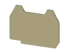 0.0.0.4.44130, Концевой сегмент на клеммники AVK 2,5 CCT, (бежевый); NPP AVK2,5CC