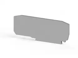 0.0.0.4.46219, Концевой сегмент на клеммники YBK2,5E, (серый);  NPP YBK 2,5E