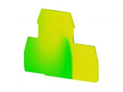 0.0.0.4.49012T, Концевой сегмент на клеммники 2-х ярусные PIK(2,5-4)N*, (желто-зеленый); NPP 2 / PIK 4N-PIK 2,5N