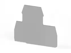 0.0.0.4.49019, Концевой сегмент на клеммники 2-х ярусные PIK(2,5-4)N*, (серый); NPP PIK 2,5-4N