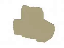 0.0.0.4.49020, Концевой сегмент на клеммники PIK 4FS*, (бежевый); NPP PIK 4FS