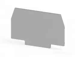 0.0.0.4.50109, Концевой сегмент на измер. клеммники WGO1,-2/ WGL, (серый); NPP-WGO1-2