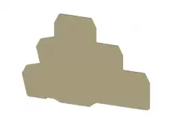 0.0.0.4.50130, Концевой сегмент на клеммники 3-х ярусные PUK3, (бежевый); NPP PUK3