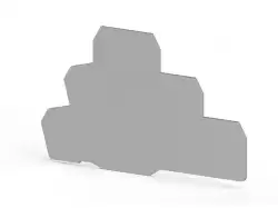 0.0.0.4.50139, Концевой сегмент на клеммники 3-х ярусные PUK3, (серый); NPP PUK3