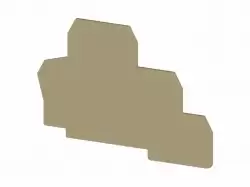 0.0.0.4.50140, Концевой сегмент на клеммники 2-х ярусные PUK2T, (бежевый); NPP PUK2T