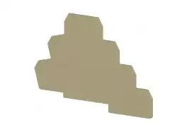 0.0.0.4.50150, Концевой сегмент на клеммники 3-х ярусные PUK3T, (бежевый); NPP PUK3T