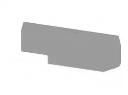 0.0.0.4.51099, Концевой сегмент на клеммники CTP 2,5C (Серый); NPP/CTP 2,5C