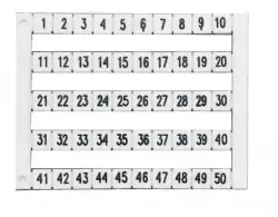 0.0.0.5.05650, Маркировка (спец.печать), DYO5, 1 пластина - 50 шт.