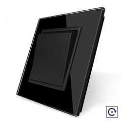 Одноклавишная механическая кнопка Livolo, 1 пост, Черный