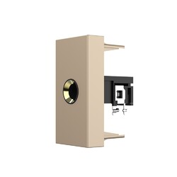 Розетка стерео аудио TRS JACK 6.3 мм Livolo, цвет золотой (механизм)