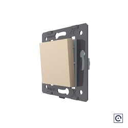 Одноклавишная механическая кнопка (звонок) Livolo, цвет золотой (механизм)