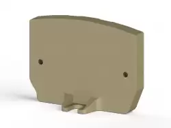 0.0.0.4.95070, Упор для миниклемм MYPK, левый, под винт, (бежевый); MYPD1