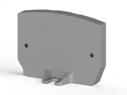 0.0.0.4.95089, Упор для миниклемм MYPK, правый, под винт, (серый); MYPD2