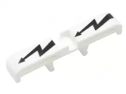 0.0.0.4.98150, Защитная маркировка ("земля") на клеммники AVK 2,5*-10, (белая); IP 2T