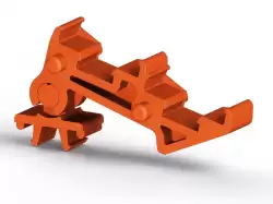 0.0.0.4.98217, Двойной держатель маркировочных элементов для PYK 2,5 - 2F (оранжевый); PYK 2,5 ETS2