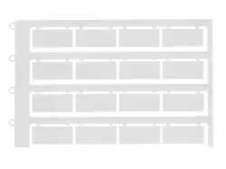 0.0.0.5.08090, Маркировка кабеля плоская 9х27мм, (без надписей), под стяжку; KBE 4