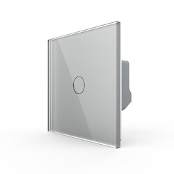 Одноклавишный сенсорный выключатель Livolo, 1 пост, Серый Одноклавишный сенсорный выключатель Livolo, 1 пост, Серый