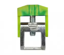 0.0.0.5.25382, Шинный зажим для шин 10х3мм, 2,5-10 мм.кв., (желт.-зеленый); IBK10